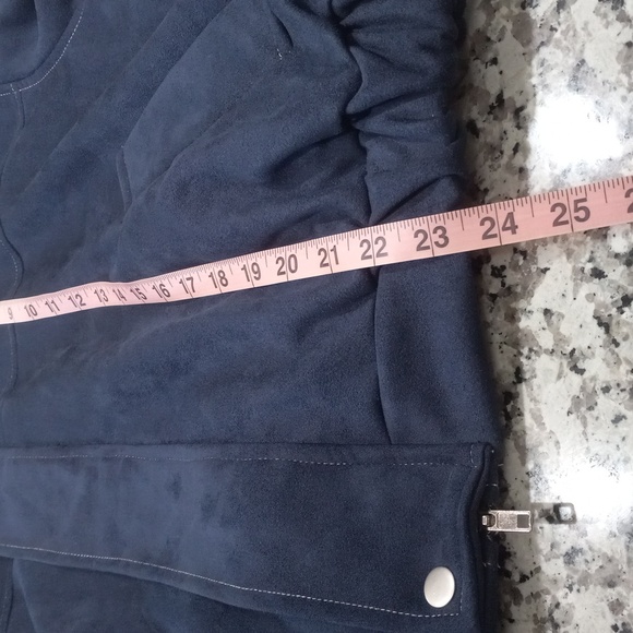 LEWKIN Faux Suede Zipper Bonber Jacket Korean Women's Fashion Size - Picture 15 of 16